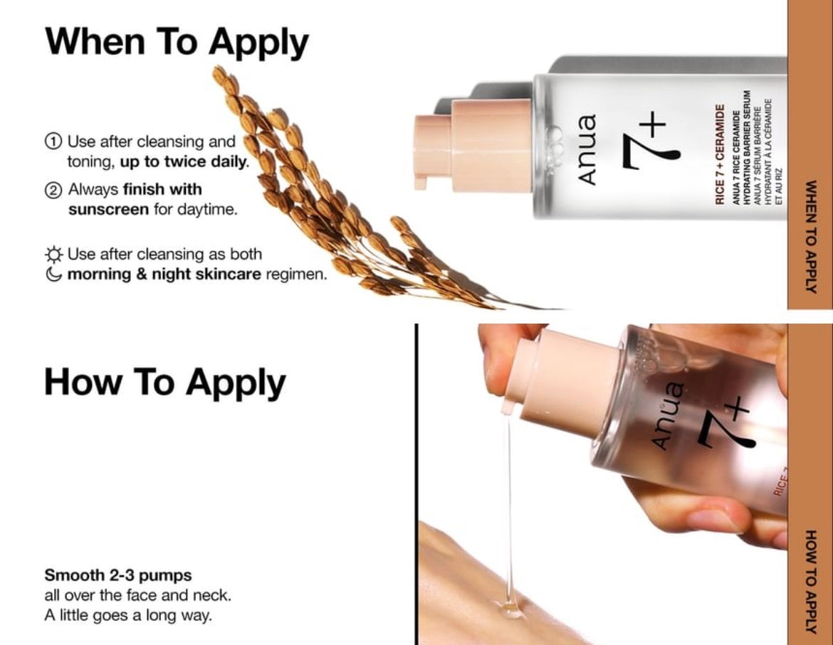 Anua - 7 Rice Ceramide Hydrating Barrier Serum