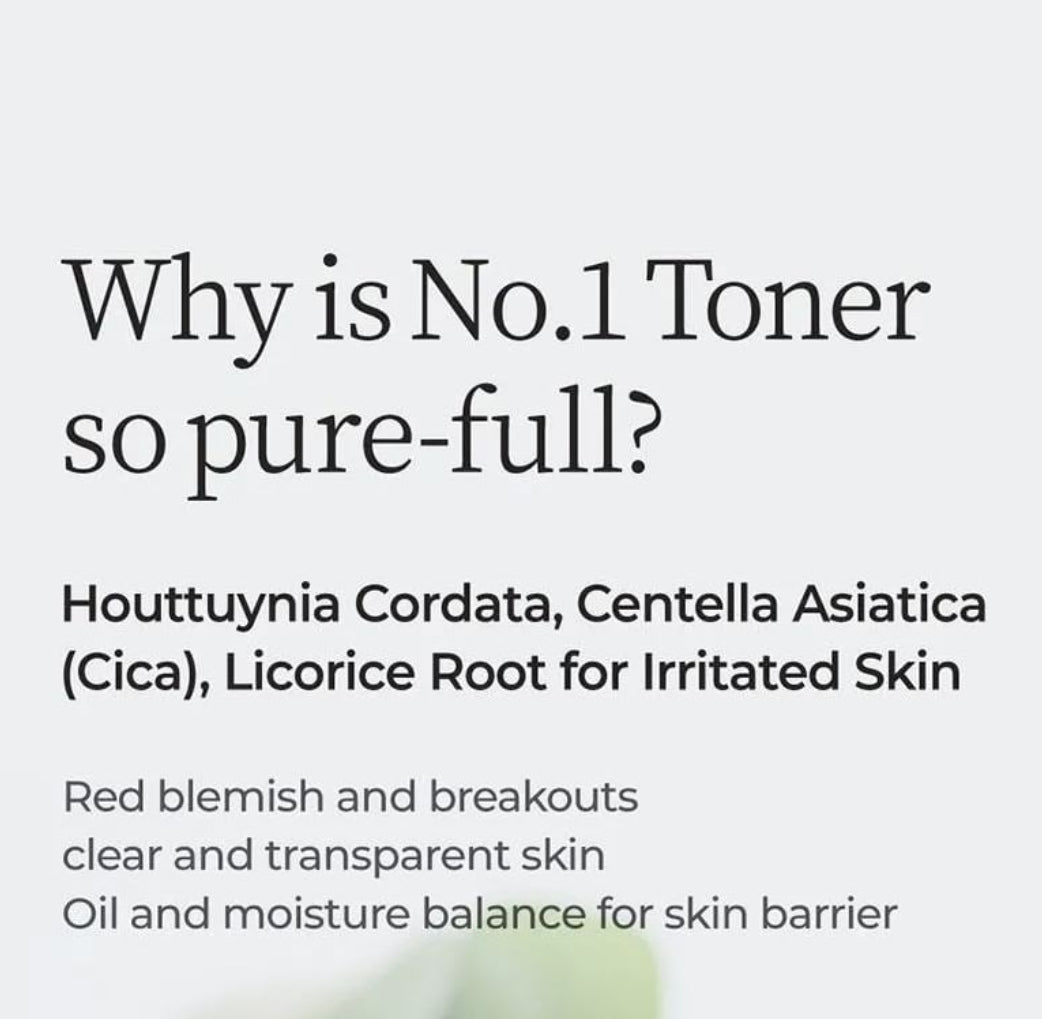 Numbuzin - No.1 Pure-Full Calming Herb
Toner