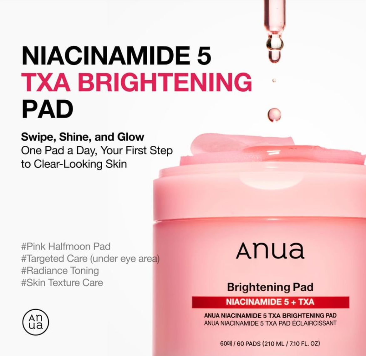 Anua - Niacinamide 5 TXA Brightening Pad