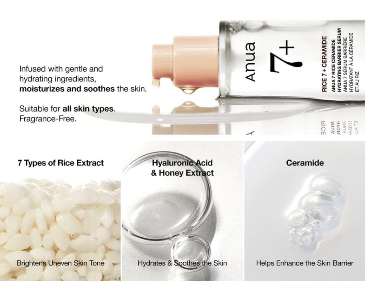 Anua - 7 Rice Ceramide Hydrating Barrier Serum