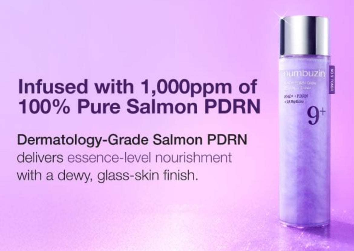 Numbuzin - No.9 NAD+ PDRN Glow
Boosting Toner