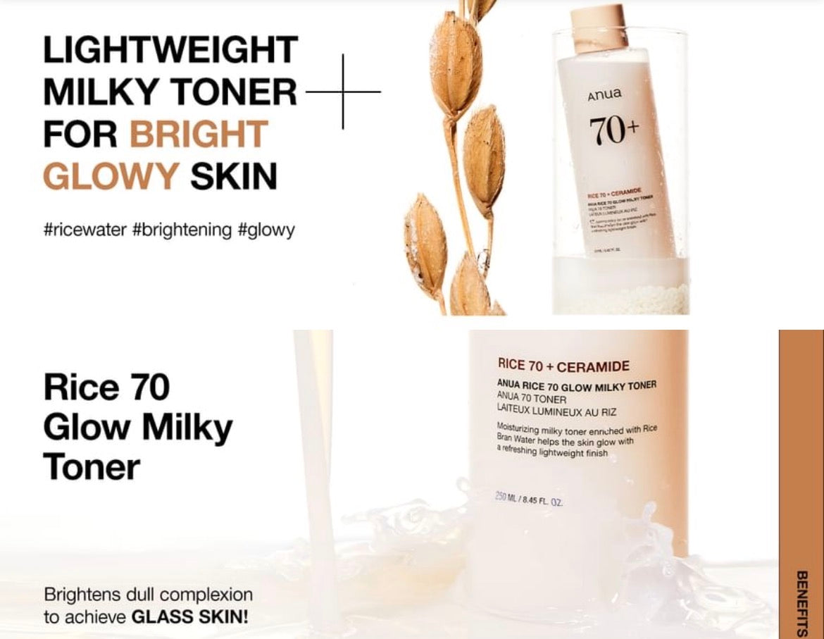 Anua - Rice 70 Glow Milky Toner