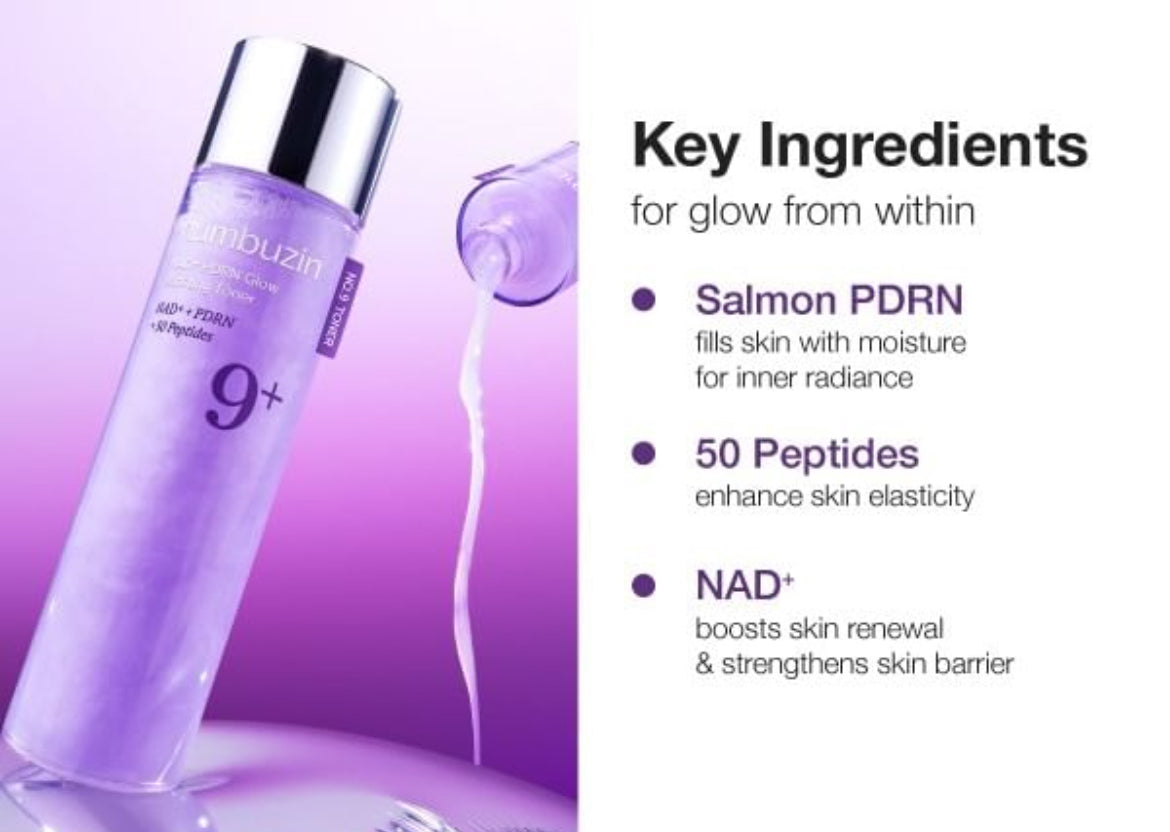 Numbuzin - No.9 NAD+ PDRN Glow
Boosting Toner
