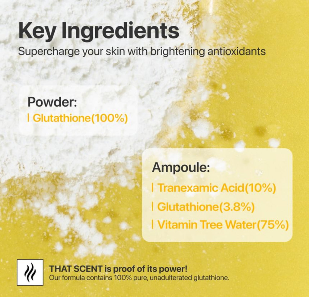 Numbuzin - No.5 Glutathione TXA
Advanced Dark Spot Ampoule
Concentrate