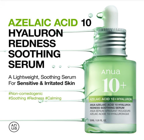Anua - Azelaic Acid 10 Hyaluron Redness
Soothing Serum